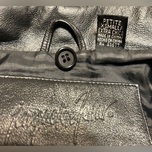 Jacqueline Ferrar Women's Black Leather Jacket - Picture 8 of 8